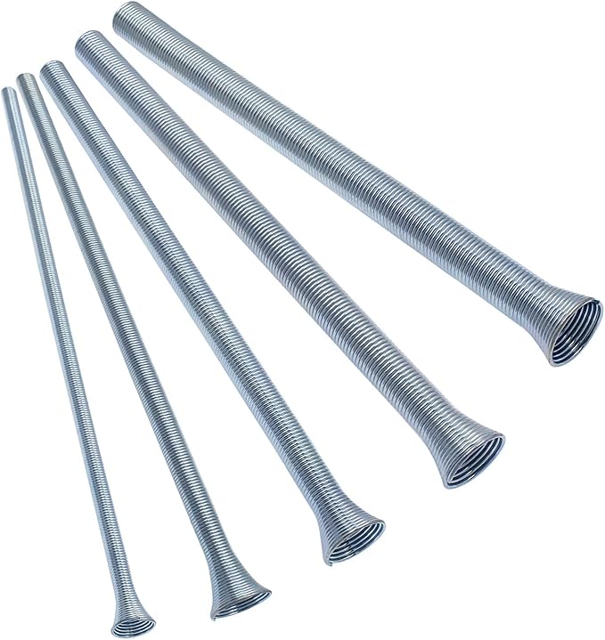 10 Pack Spring Tube Bender Set 1/4'', 3/8'', 1/2'', 5/8'' and 3/4'' for Copper, Aluminum and Thin Wall Steel Tubing Bender Kit, 13.78" / 350mm Length