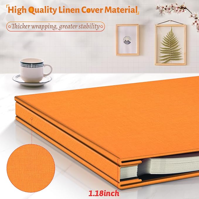 Artfeel Photo Album Self Adhesive Scrapbook, 60 Pages Large Photo Book - Image 5