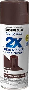 Rust-Oleum Painter's Touch 2X Ultra Cover Spray Paint, Satin Espresso | Indoor by Rust-Oleum