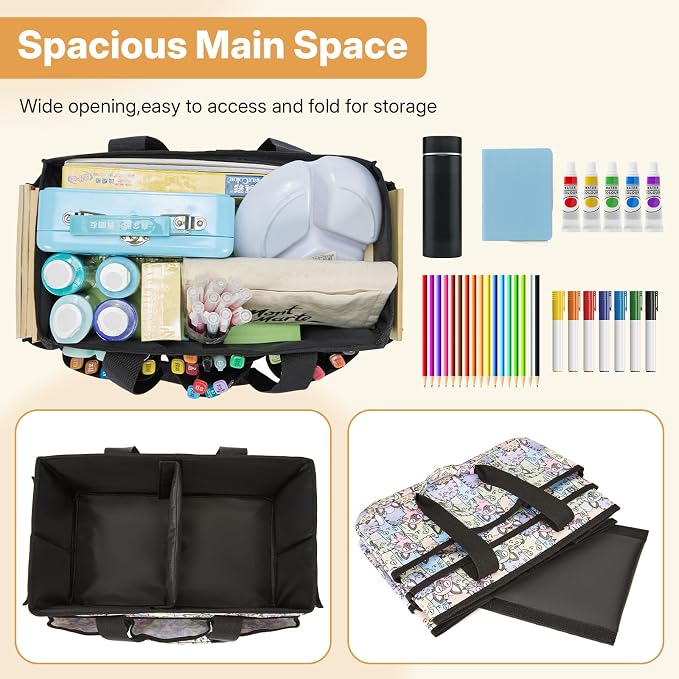Craft Organizer Tote Bag, Art Organizer, Craft Caddy - Image 5