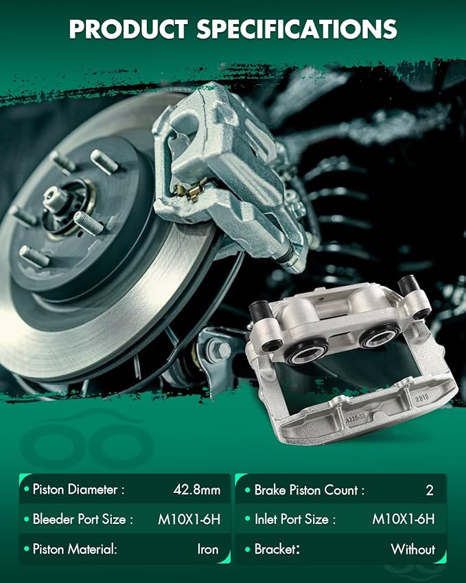 SCITOO Front Right Brake Caliper Without Bracket 192758 Compatible For Audi For A6 2002-2004,For Audi For A6 Quattro 2000-2004,For Audi For A8 Quattro 2001-2003,For Audi For Allroad Quattro 2001-2005