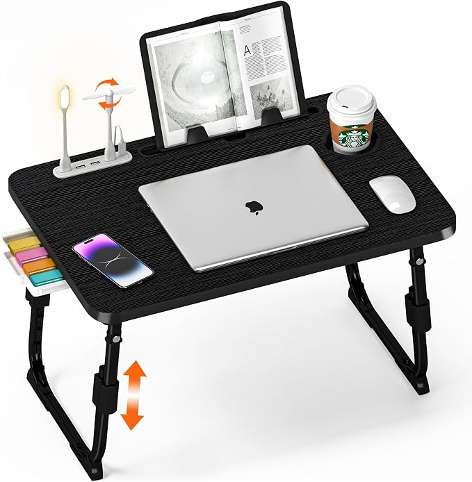 Lap Desk for Bed, Adjustable Laptop Desk by PlayimaginationtodecorateHomeOffice