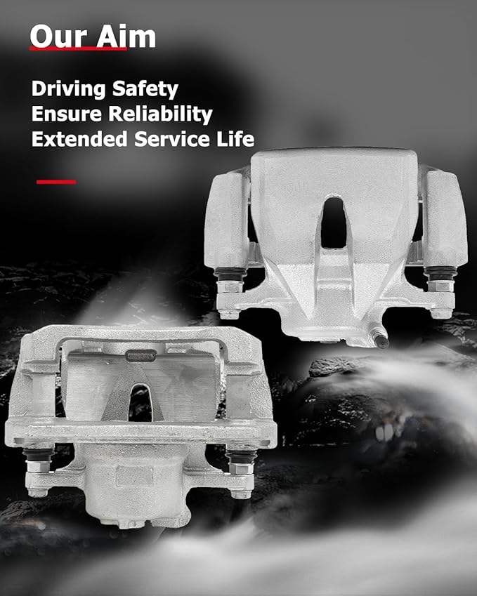 cciyu Front Left & Right Brake Calipers Assembly w/Bracket 19B3194 19B3195 For Pontiac For Vibe,For Scion For iM/For tC,For Toyota For Corolla iM/For Matrix/For Mirai/For RAV4
