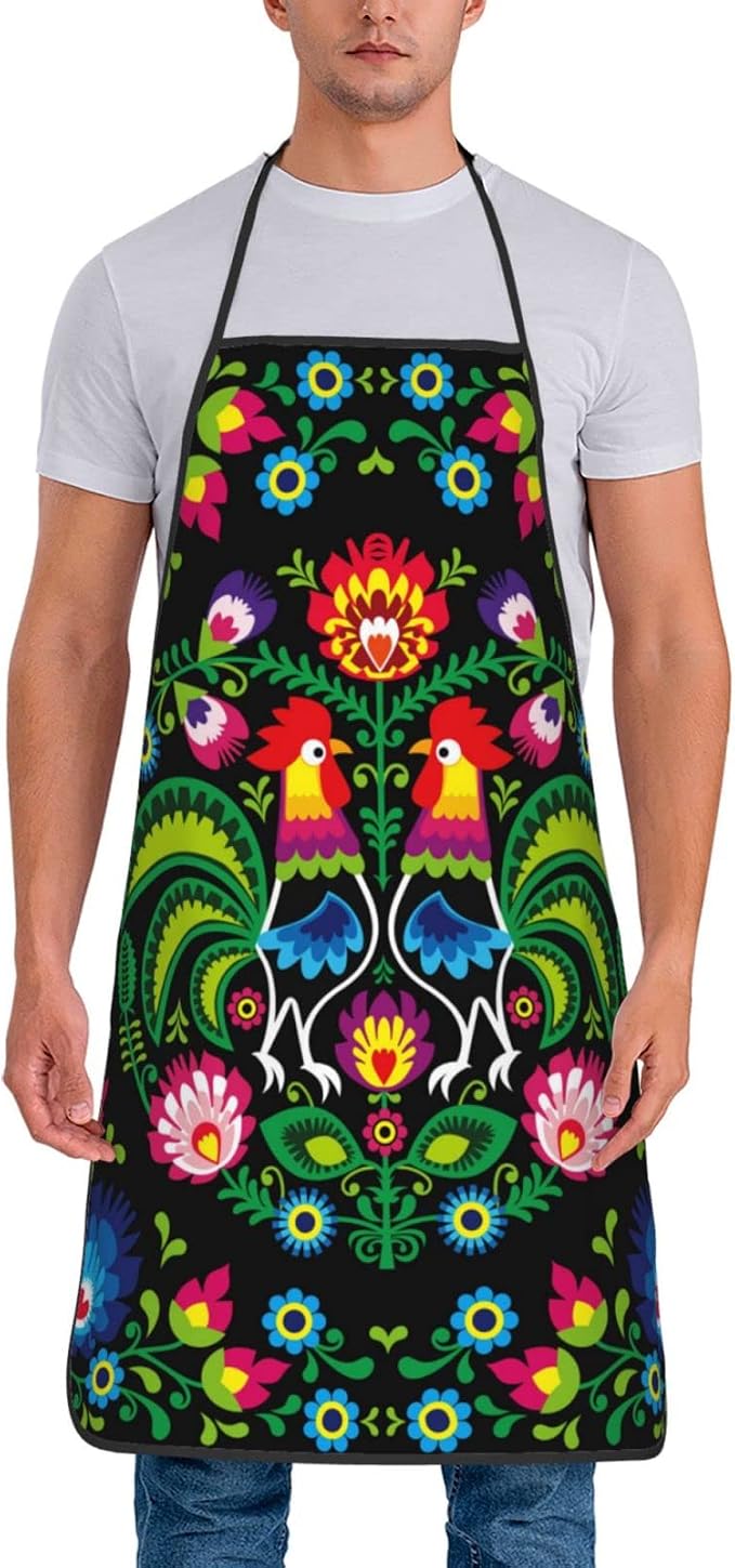 Apron Cooking Chef Work Shop Women Men Baking Decorations Painting Bbq Grilling - Image 2