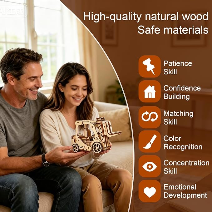 Wooden 3D Puzzle, Creative DIY Model Building Kit - Image 5