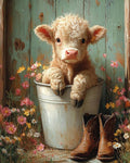 MBNTJHT DIY Cute Cow Paint by Numbers Kit by MBNTJHT