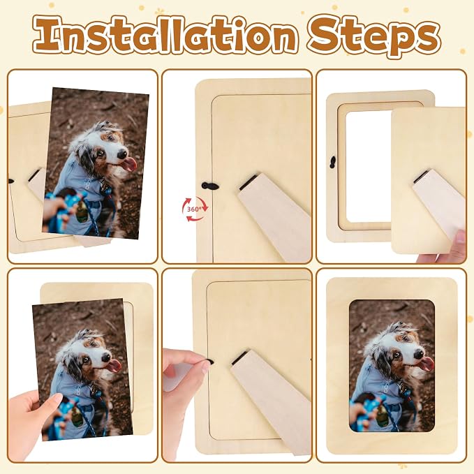 VOKOY 50 Pack Wooden Picture Frames - Image 6