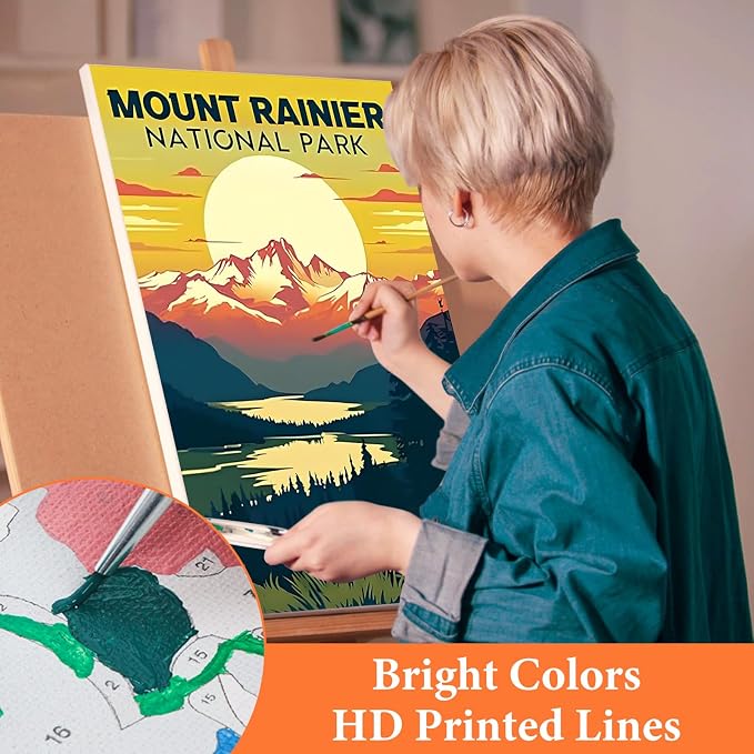Fountor 6 Pack Paint by Numbers Kit - Image 5