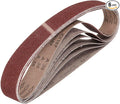 HARFINGTON 2 x 42 Inch Sanding Belts, 6 Pcs 36 Grits Aluminum Oxide Abrasive Belt Sander File Belt for Woodworking, Metal Polishing, Knife Sharpener