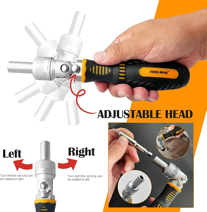 61 PCS Ratchet Screwdriver Set with Bits,Socket Wrench Set,Small Precision Screwdriver Set,Tool Set with Rotatable Ratchet Handle and Storage Case for Women, Men, DIY, Home Repair
