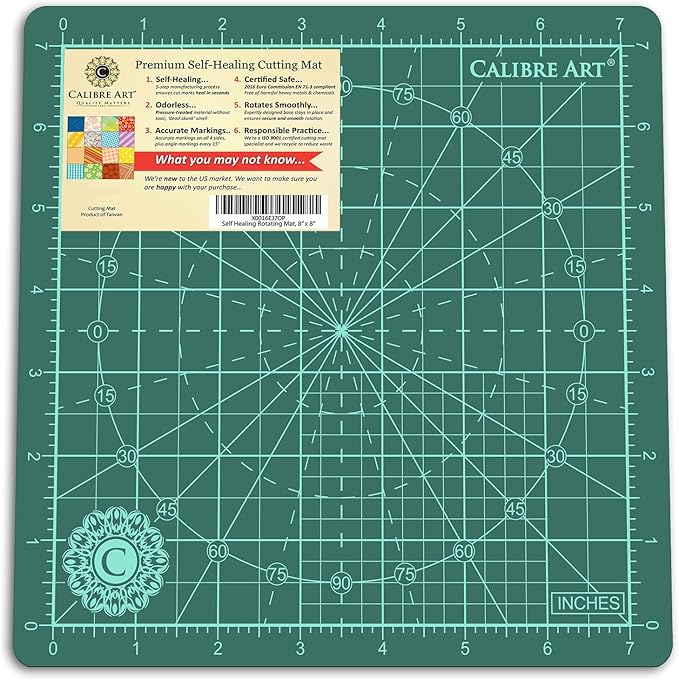 Calibre Art Rotating Self Healing Cutting Mat 8x8 by Calibre+Art