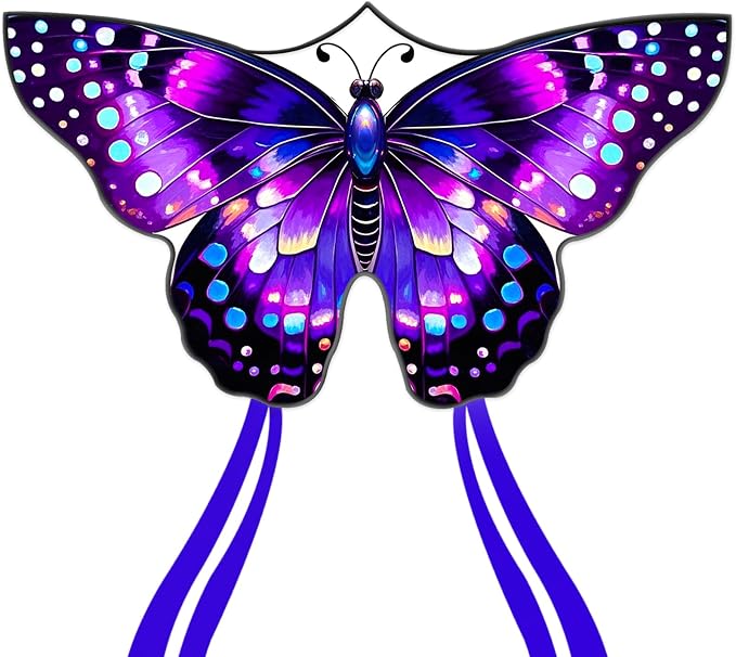 Butterfly Kites for Kids and Adults, 300ft String Handle Included by Kaiciuss