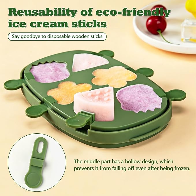 Silicone Popsicle Mold Fun Shaped Dinosaur Popsicle Silicone Molds - Image 5