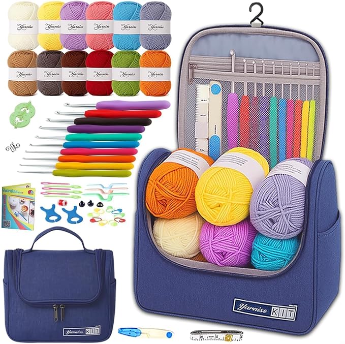 Yarniss Crochet Kit for Beginners, All in One Crochet Kits by Yarniss
