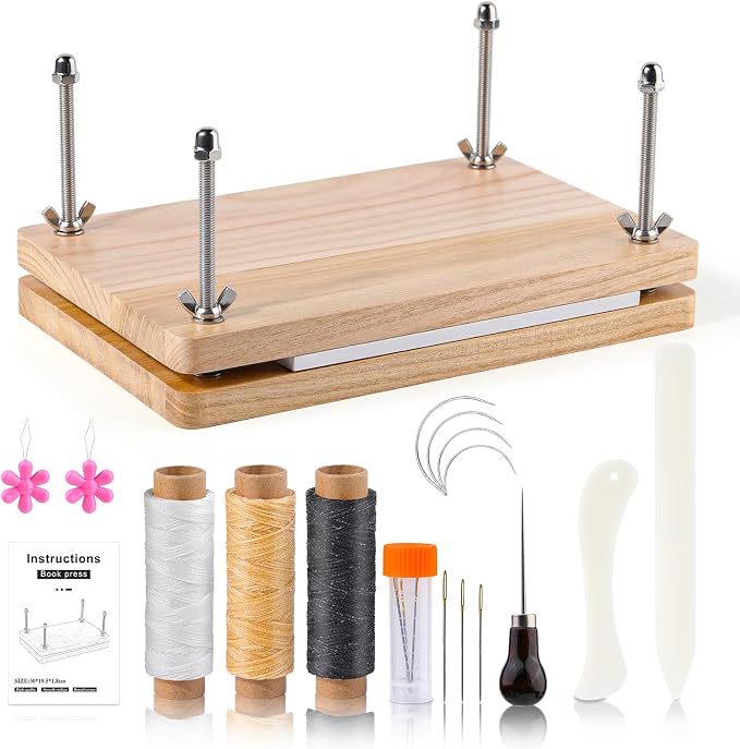 JUPEAN Book Binding Kits, Bookbinding Supplies, Bookbinding Kit by Jupean