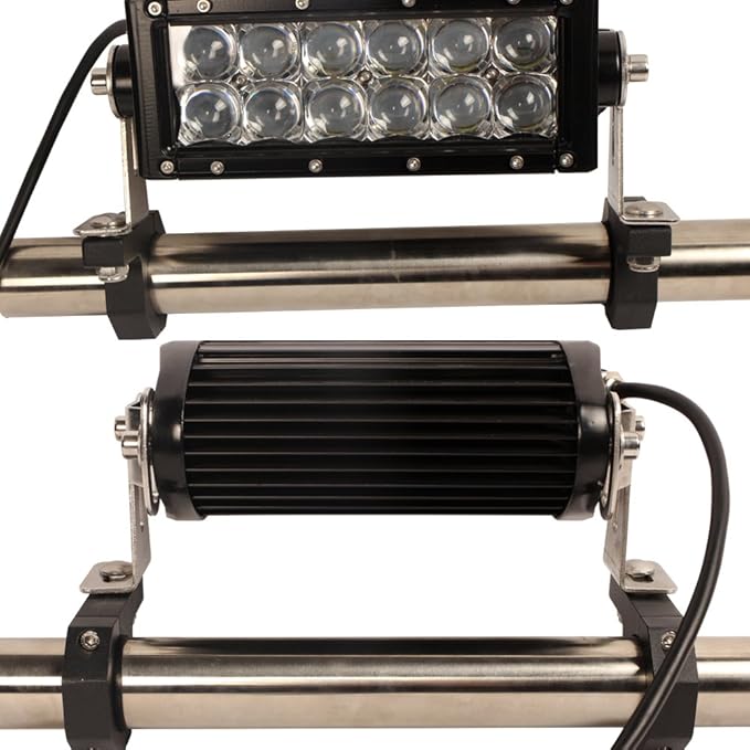 HOUSETUNING Horizontal Bar Clamp 1.625 inch,1.75 inch,1.875 inch,2.0 inch,Roll Bar Clamp for LED Light Bar,Cube Lights,ATVs Whips
