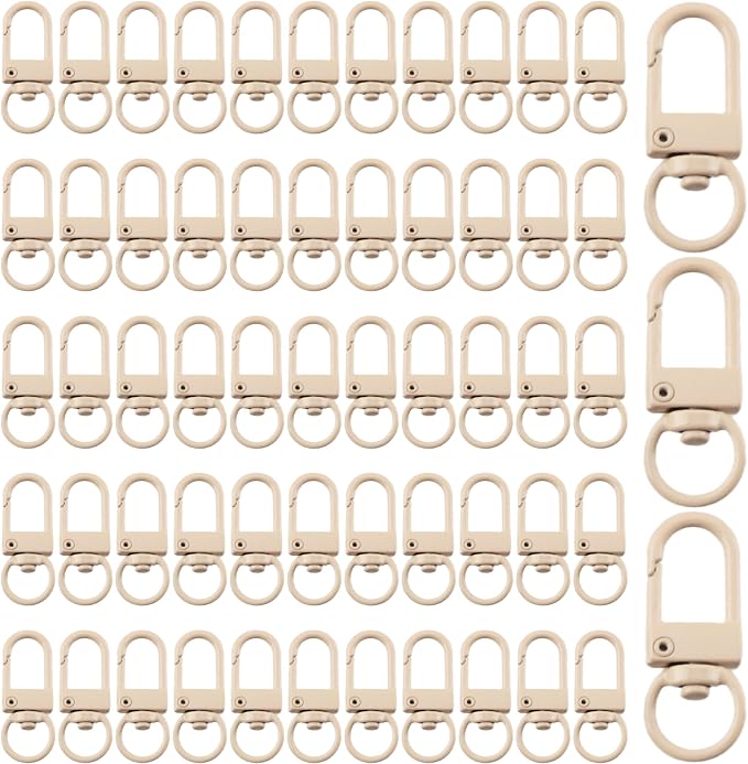 KJML DIY Keychain clip 60pcs Swivel Snap Lobster Claw Keychain Clasps Lanyard by KJMLDIY