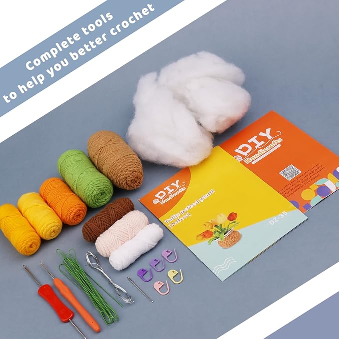 kgxulr Crochet Kit for Beginners, Crochet Kit Beginner Crochet Starter Kit for - Image 4