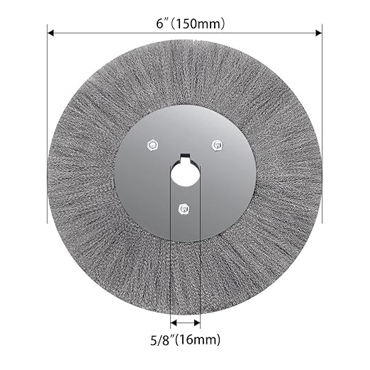 5 Inch Stainless Steel Wire Crimped Wheel Brush with 5/8" Bore for Angle Grinder Derusting Cleaning and Surface Polishing 1Pc