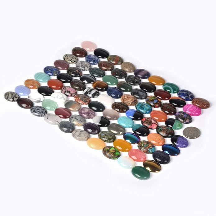 Wholesale Lot Multi-color Gemstone Round Oval Cab Cabochon - Image 3