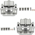 SCITOO 18B5026 18B5027 Front Left & Right Disc Brake Calipers Assembly w/Bracket For Ford For Edge 2007-2009