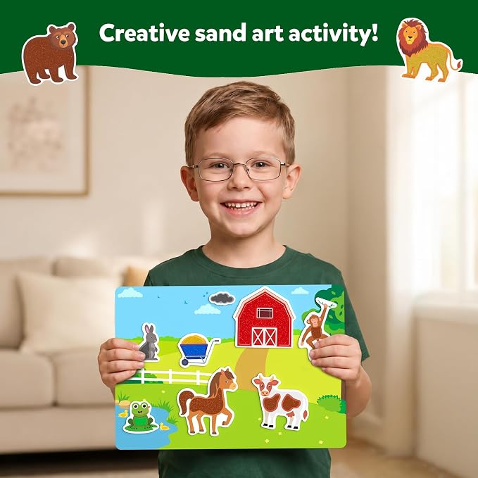 Skillmatics Sand Art Activity – Mess-Controlled DIY Animal Craft Kit | Creative - Image 2