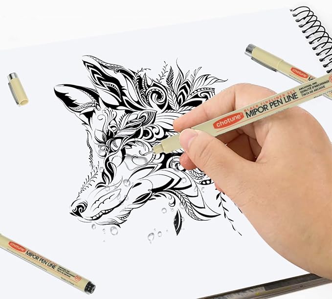 GETHPEN Micro Fineliner Set, 6 Pack | Waterproof Archival Ink Micro Fineliner - Image 6