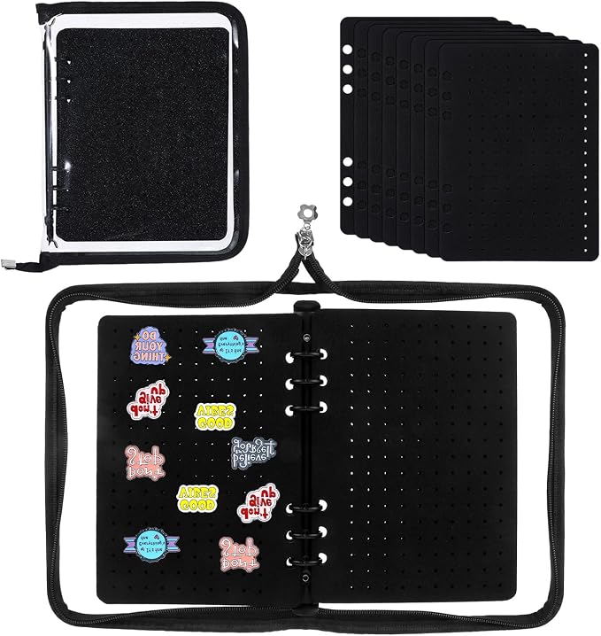 Pin Display Bag Enamel Pin Trading Book Collection Holder, Board by Unknown