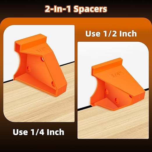 Laminate Wood Flooring Installation Kit, 6 in 1 Vinyl Flooring Tools with Double-Faced Mallet, Tapping Block with Handle, 2 in 1 Flooring Spacers, Heavy Duty Pull Bar, 40 Spacers, Tape Measure
