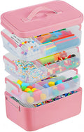 Gifhomfix 4-Layer Plastic Craft Organizers and Storage Box by Gifhomfix
