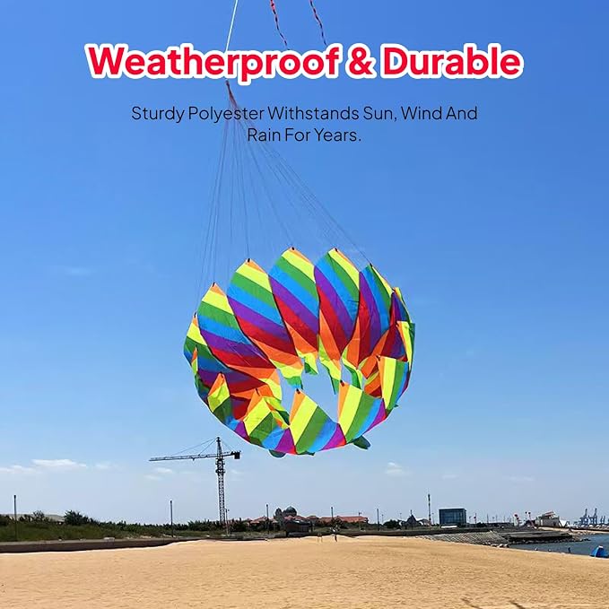 Big Kite Rotating Kite Giant Easy to Fly Soft Lotus-Shaped Soft Kite Flying - Image 9