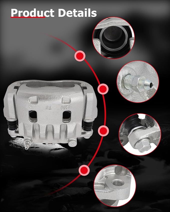 cciyu Front Right Brake Caliper Assembly w/Bracket 19B2682 For Saab For 9-2X 2005-2006,For Subaru For Impreza 2002-2016,For Subaru For Legacy 2003-2004
