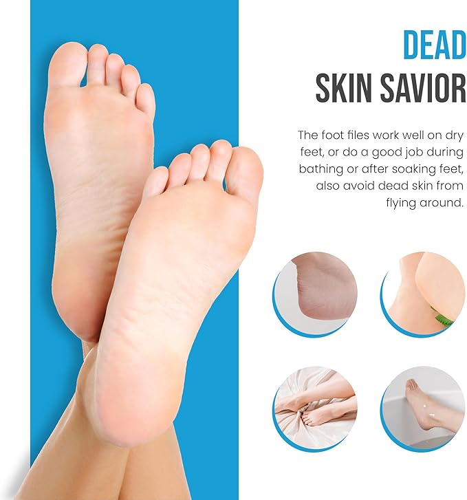 Foot Rasp Foot File Callus Remover Professional 7” Corn Removers for Toes Foot Care Pumice Pedicure Tool to Remove Hard Skin Wet Dry Callus Shaver for Feet, Colossal Stainless Steel by Krisp Beauty