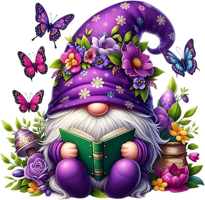 Gnome Stamped Cross Stitch Kits by Unknown