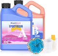 Epoxy Resin Kit, 64OZ Kit Crystal Clear Resin Epoxy, Bubble Free, No Yellowing by Unknown