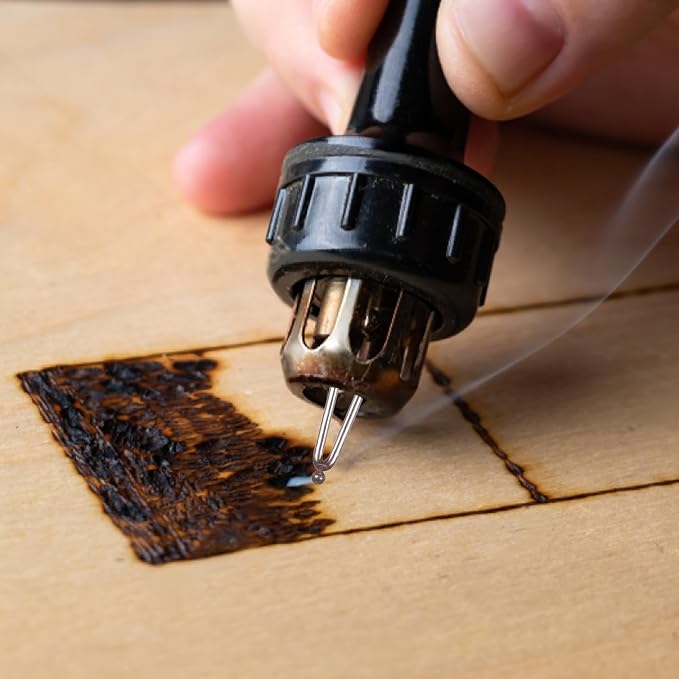 3 PCS Wood Burning Tips, Metal Pyrography Pen, Adjustable Wood Burner Tips - Image 4
