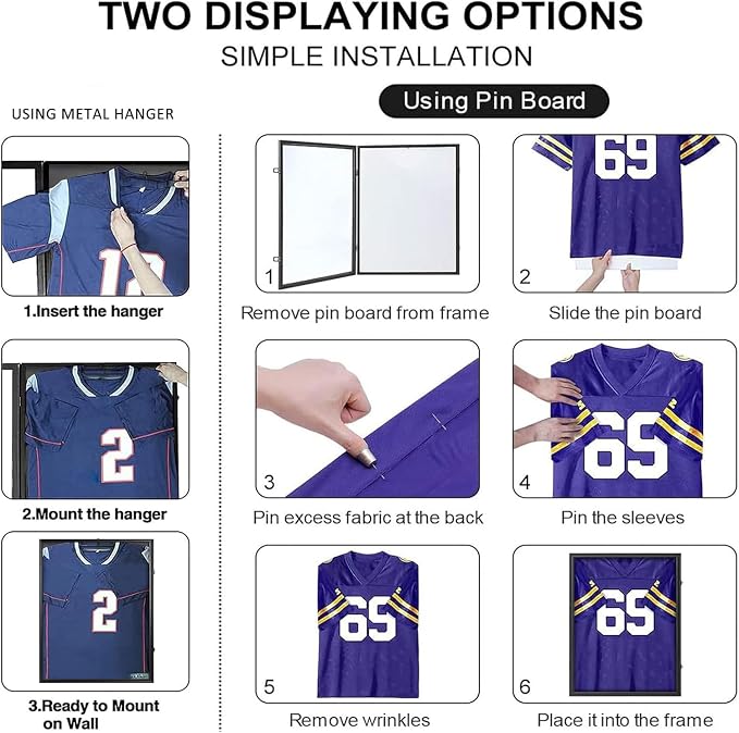 Grintus Large Jersey Frame Display Case Jersey Display Case Jersey Shadow Box - Image 5