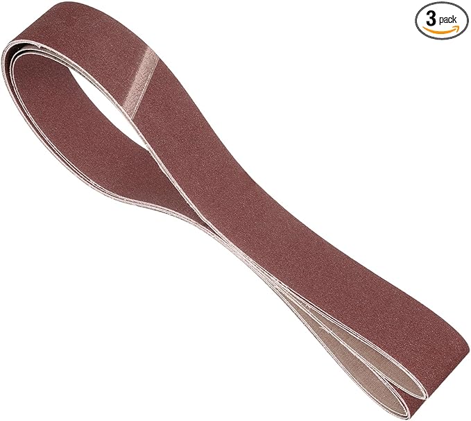 3 Pcs Sanding Belts 2 x 72 Inch 100 Grit Aluminum Oxide Abrasive Sandpaper for Belt Sander Metal Grinding Wood Working Weld Rust Removal