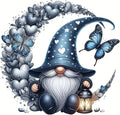 DYAIANGMU Stamping Cross Stitch Kit, Gnome Butterfly Stitch Kit by Unknown