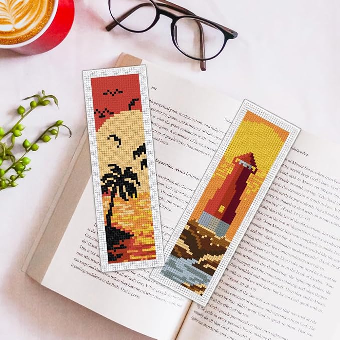 ORIGACH 6 Pcs Cross Stitch Bookmark Kit - Image 5