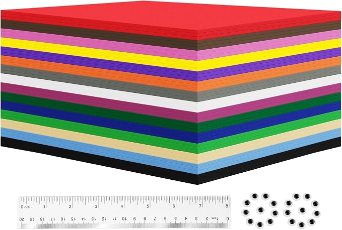 biguphate 45 Pack EVA Foam Sheets, 12 x 8 Inch, 2mm Thick by Biguphate
