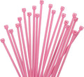 XINGO 1000 PCS 6 inch Cable Zip Ties, 18lb Strength, Small Tie Wraps Self-Locking Nylon Zip Ties for Indoor and Outdoor Use (Pink)