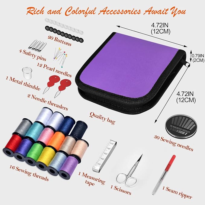Sewing Kit Gifts for Grandma, Sewing Supplies Accessories - Image 3