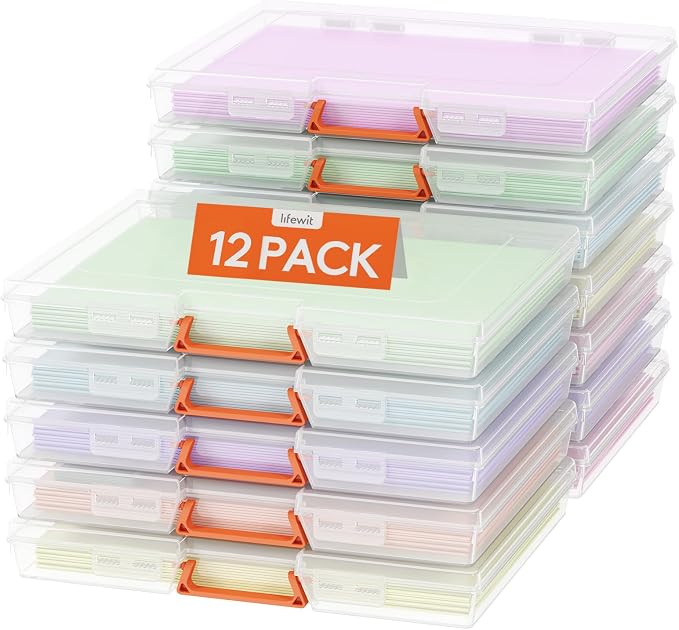 Lifewit 12 Pcs Board Game Storage Boxes, 11.9x8.7'' Paper Container by Lifewit