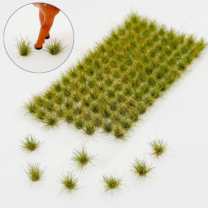 Woohome 120 PCS Bushy Tufts Static Grass Tuft Model Grass Tuft - Image 2