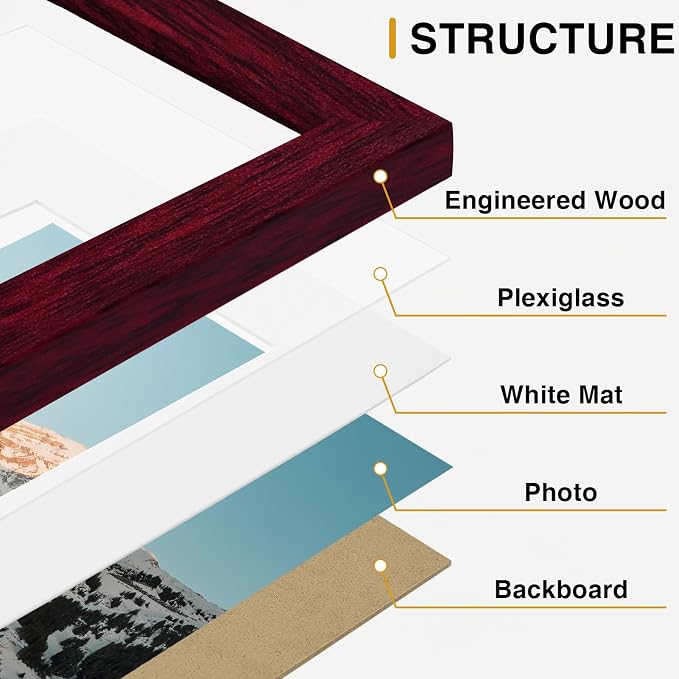 Vittanly 15 Pack Picture Frames Collage Wall Decor - Image 5