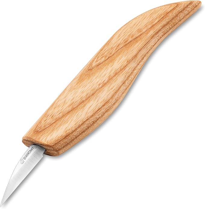 BeaverCraft Wood Carving Detail Knife C15 1.4" Whittling Knife by BeaverCraft