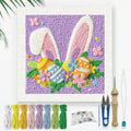 Doodlream Easter Bunny Ears Egg DIY Punch Needle Embroidery Kit by Doodlream