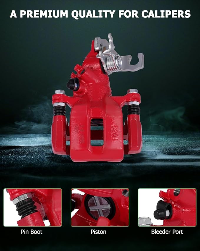SCITOO Rear Left+Right Brake Calipers With Bracket 19-B2068 19-B2069 Compatible For Honda For Accord 1998-2007