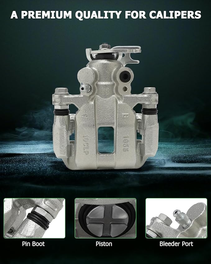 SCITOO Rear Left+Right Brake Calipers With Bracket 19B3358 19B3359 Compatible For Acura TSX 2009-2014,For Honda For Accord 2008-2012